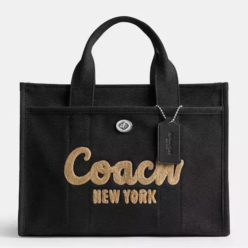 Coach Black Canvas Tote Bag